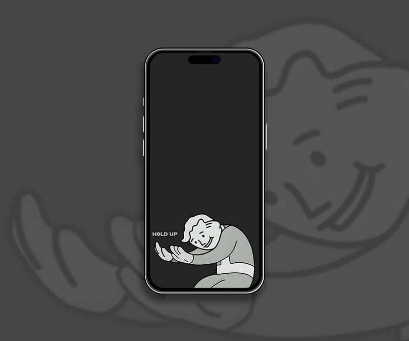 vault boy hold up meme wallpapers collection