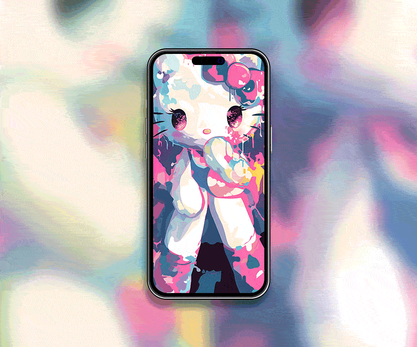 vivid hello kitty pastel art tap to switch wallpapers collection
