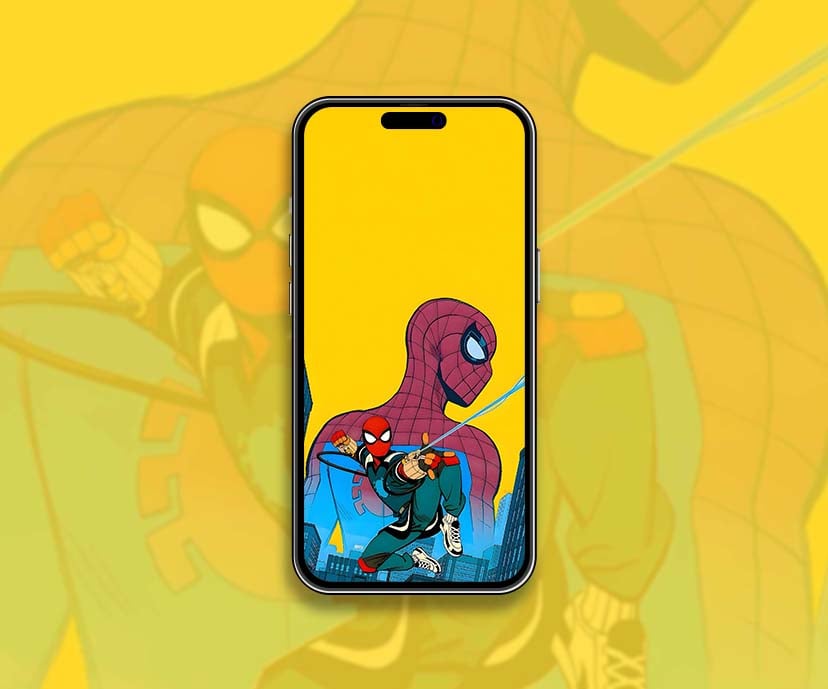 your friendly neighboorhood spider man yellow wallpapers collection