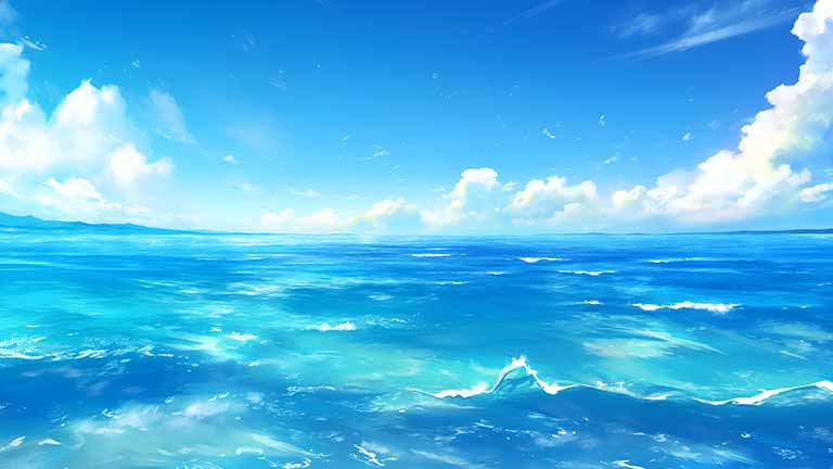 abstract ocean waves blue tones desktop wallpaper cover