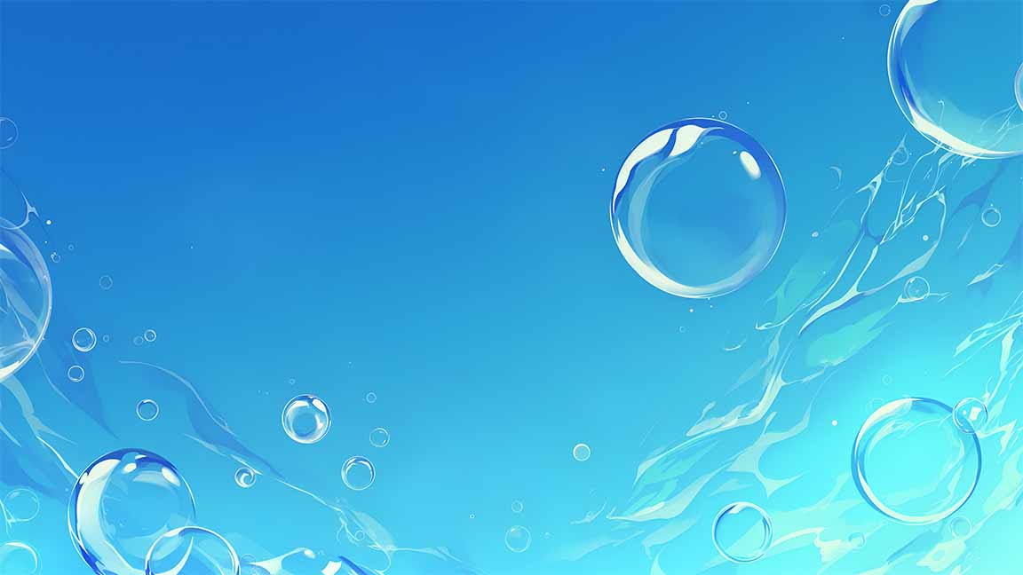 bubbles blue ocean vibe desktop wallpaper cover