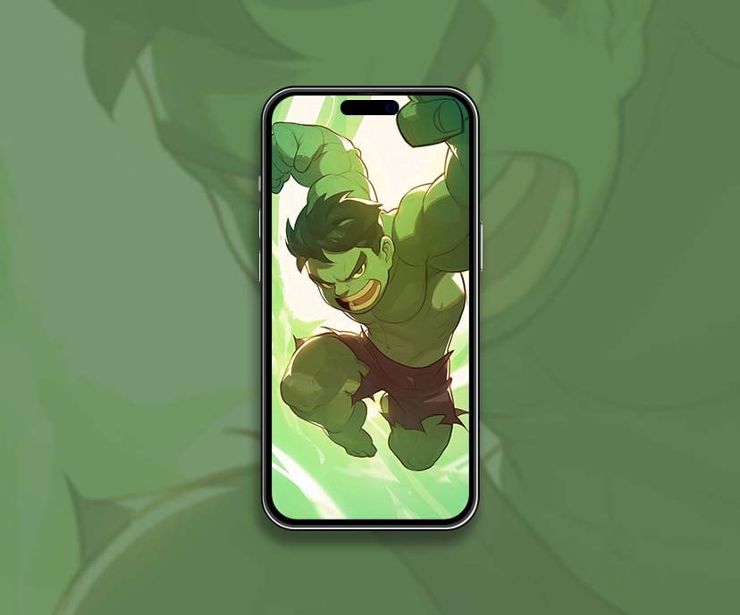 chibi hulk smash cartoon style wallpapers collection