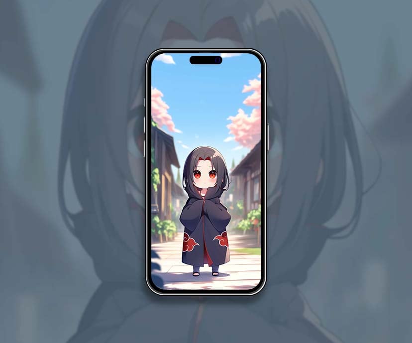 chibi itachi blurred background wallpapers collection
