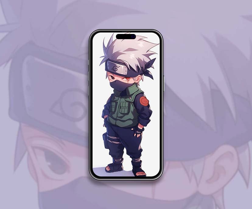 chibi kakashi hatake naruto anime style wallpapers collection