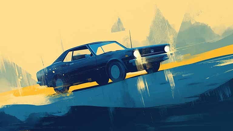 classic car road trip desktop wallpaper cover