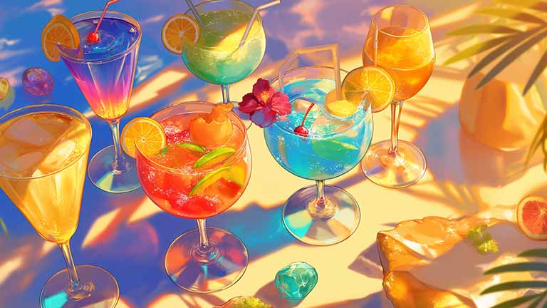 cocktail party art desktop wallpaper cover