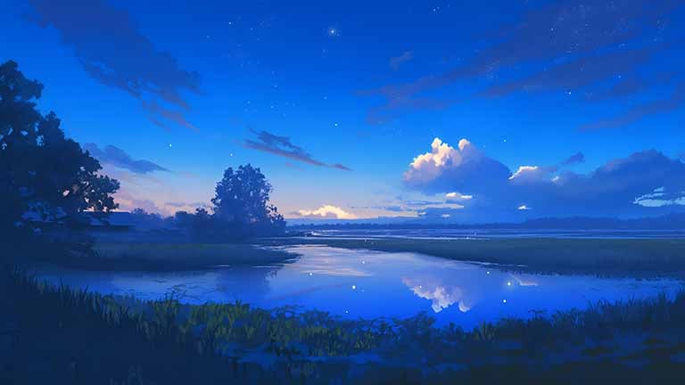 couple stargazing romantic night desktop wallpaper cover