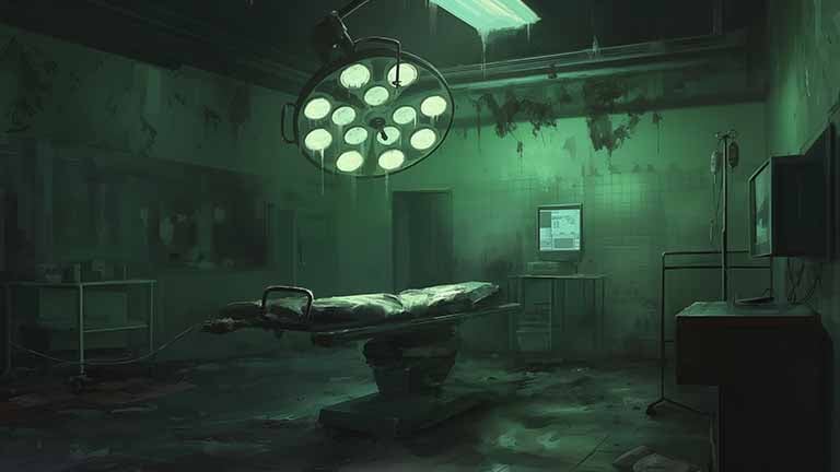creepy operating room desktop wallpaper cover