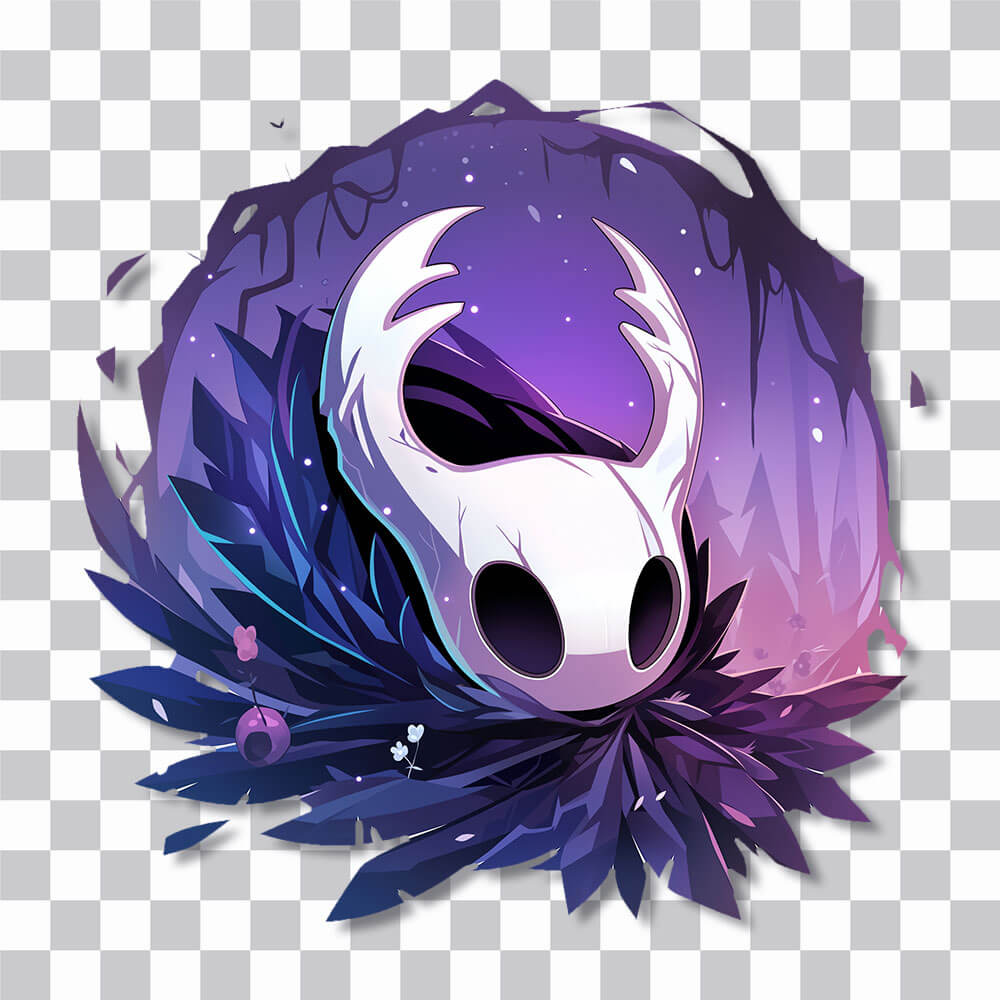 cute hollow knight face sticker cover