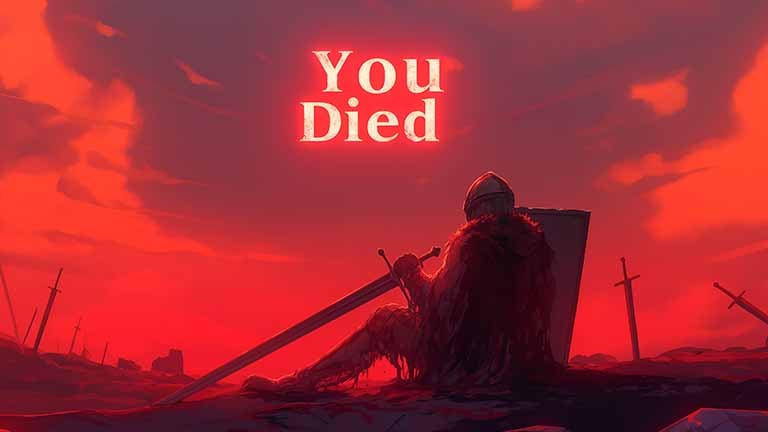 dark souls you died desktop wallpaper cover