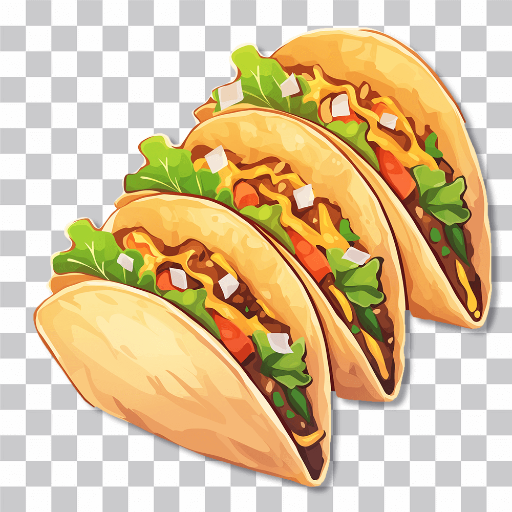 delicious tacos sticker cover