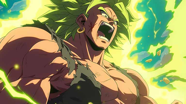 dragon ball broly legendary saiyan energy desktop wallpaper cover
