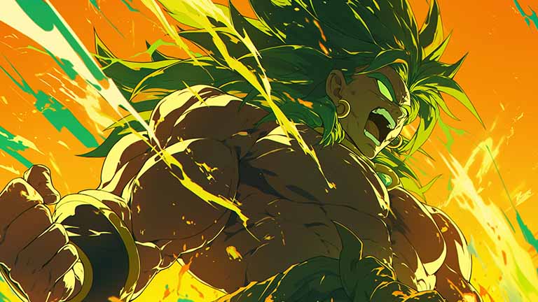 dragon ball broly wrathful roar desktop wallpaper cover