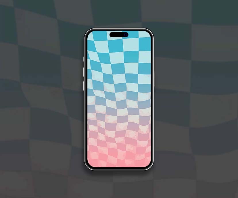 dreamy candy pastel checkered gradient wallpapers collection