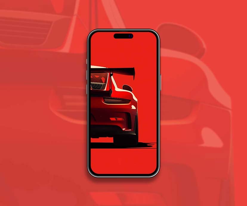 fierce red porsche racecar wallpapers collection