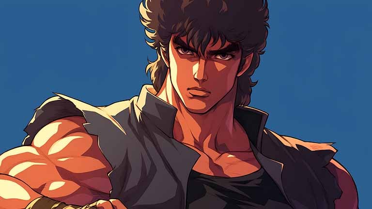 fist of the north star kenshiro intense determination desktop wallpaper cover