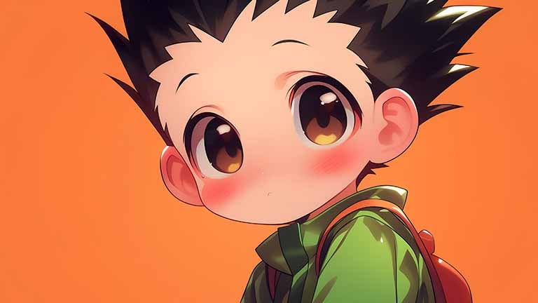 gon with backpack chibi desktop wallpaper cover