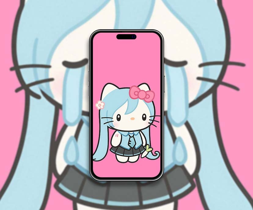 hello kitty anime girl wallpapers collection