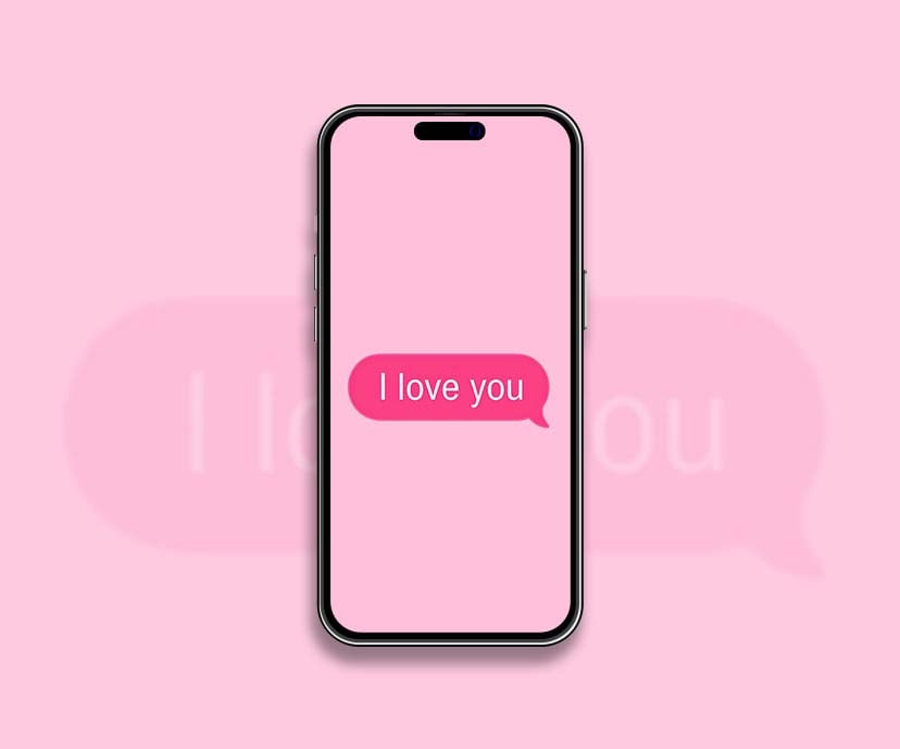 i love you message pinky wallpapers collection