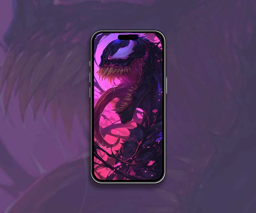 intense venom purple chaotic wallpapers collection