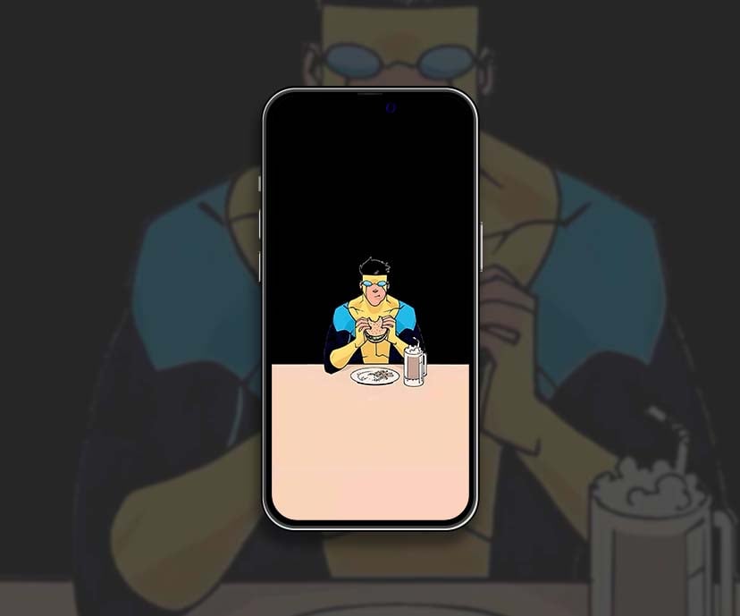 invincible eating sandwich wallpapers collection