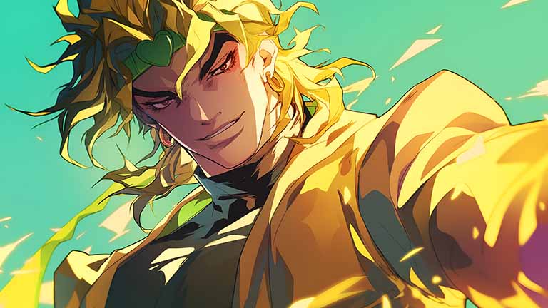 jojo bizarre adventure dio brando golden ambition desktop wallpaper cover