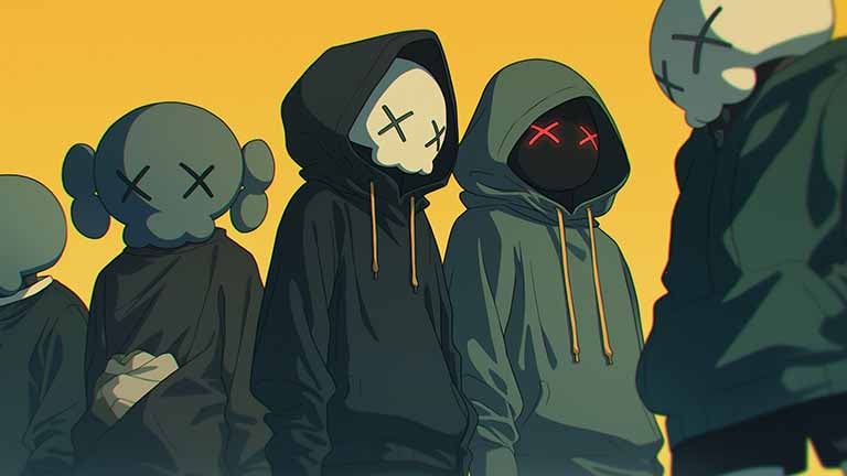 kaws art street crew desktop wallpaper cover