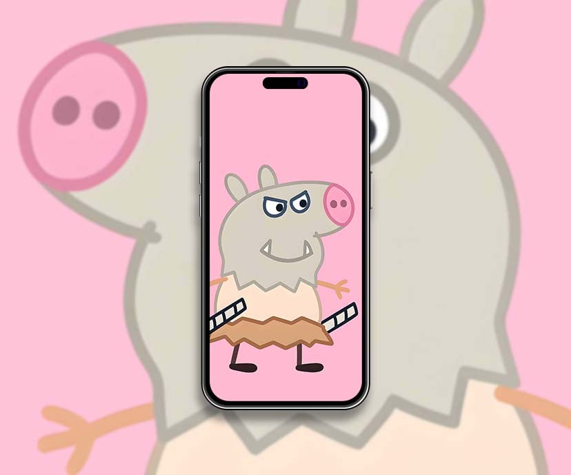 kny Inosuke x peppa pig mashup wallpapers collection