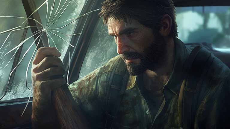last of us joel broken window desktop wallpaper cover