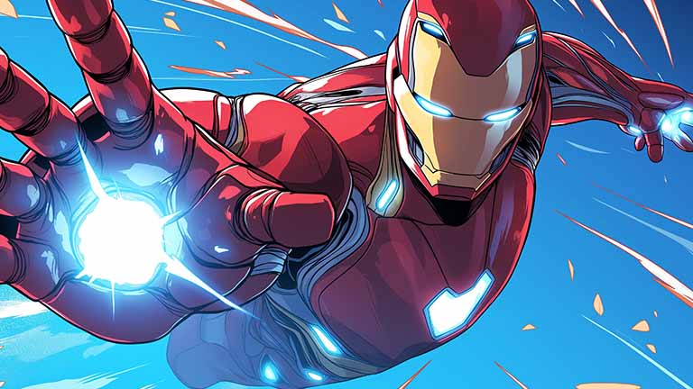 marvel iron man repulsor charging desktop wallpaper cover