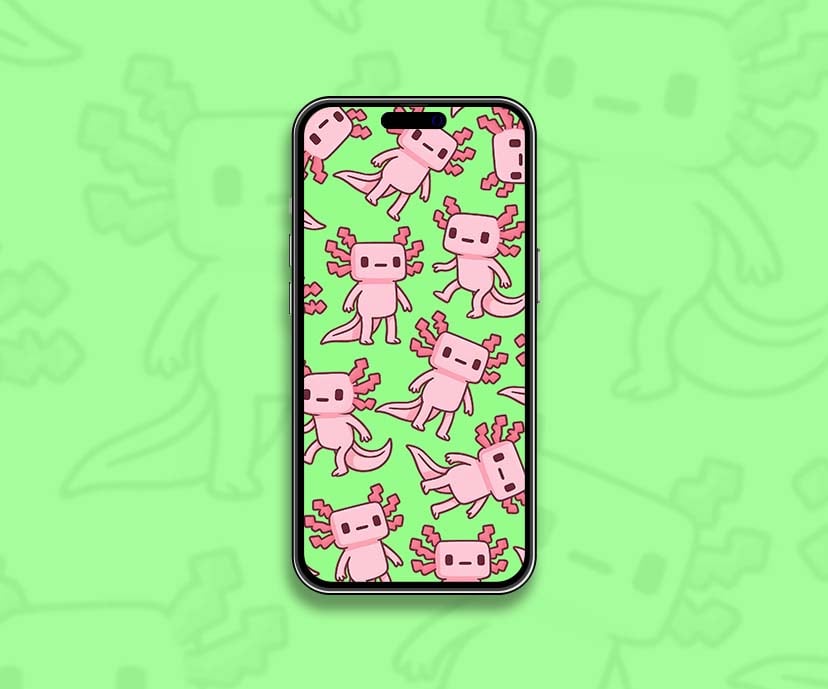 minecraft axcolotl wallpapers collection