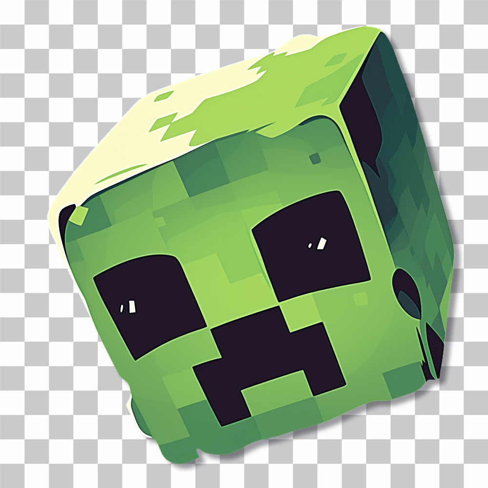 minecraft monster sticker cover