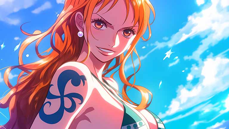 nami one piece sky background desktop wallpaper cover