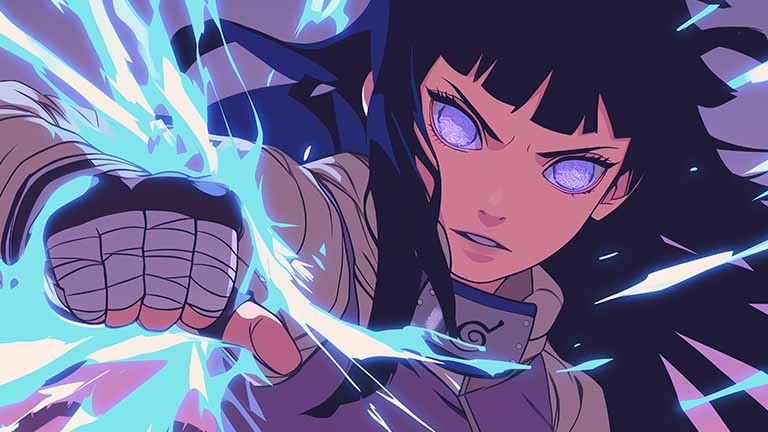 naruto hinata byakugan activated desktop wallpaper cover