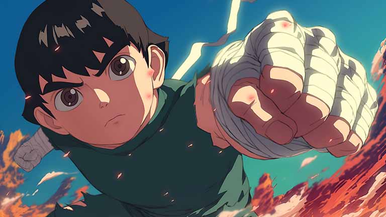 naruto rock lee dynamic entry desktop wallpaper cover