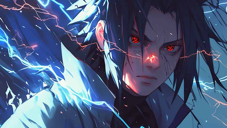 naruto sasuke uchiha mangekyou sharingan desktop wallpaper cover