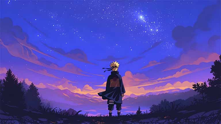 naruto starry night pc wallpaper cover