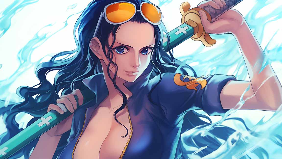 nico robin one piece swordfighter desktop wallpaper cover
