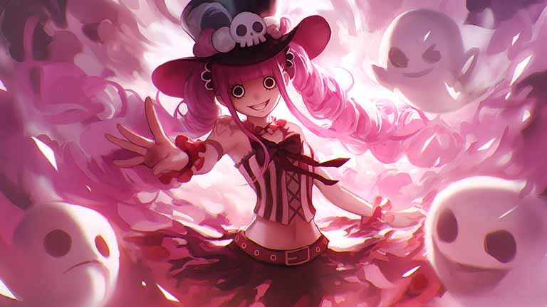 one piece perona ghost powers desktop wallpaper cover