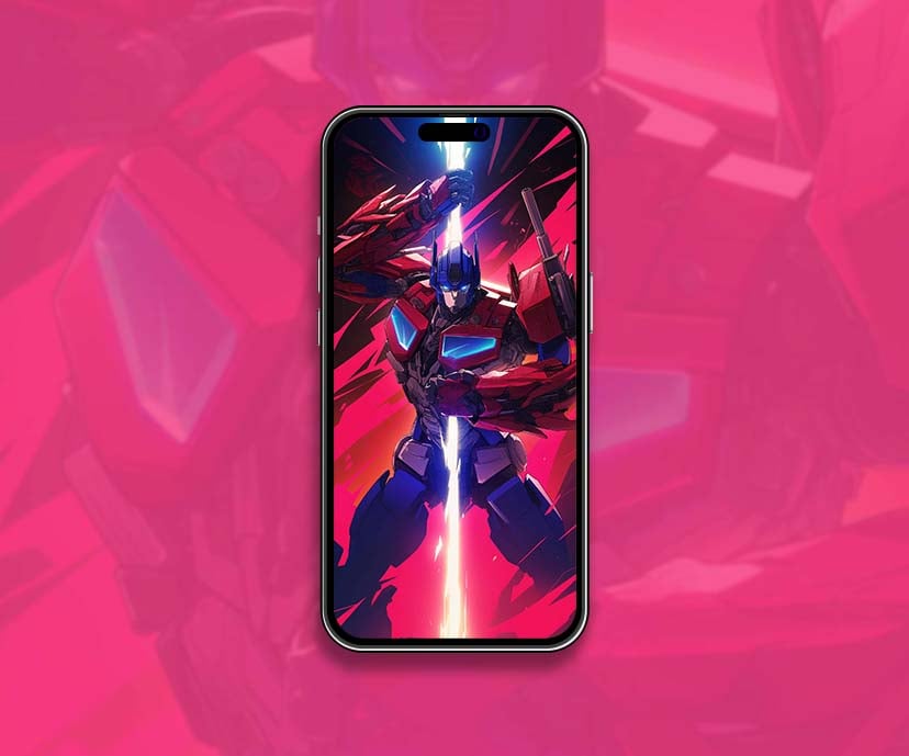 optimus prime sword pose energy blast wallpapers collection
