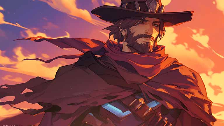 overwatch cassidy high noon desktop wallpaper cover
