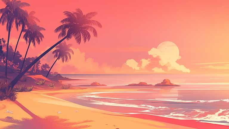 palm beach ocean view desktop wallpaper cover