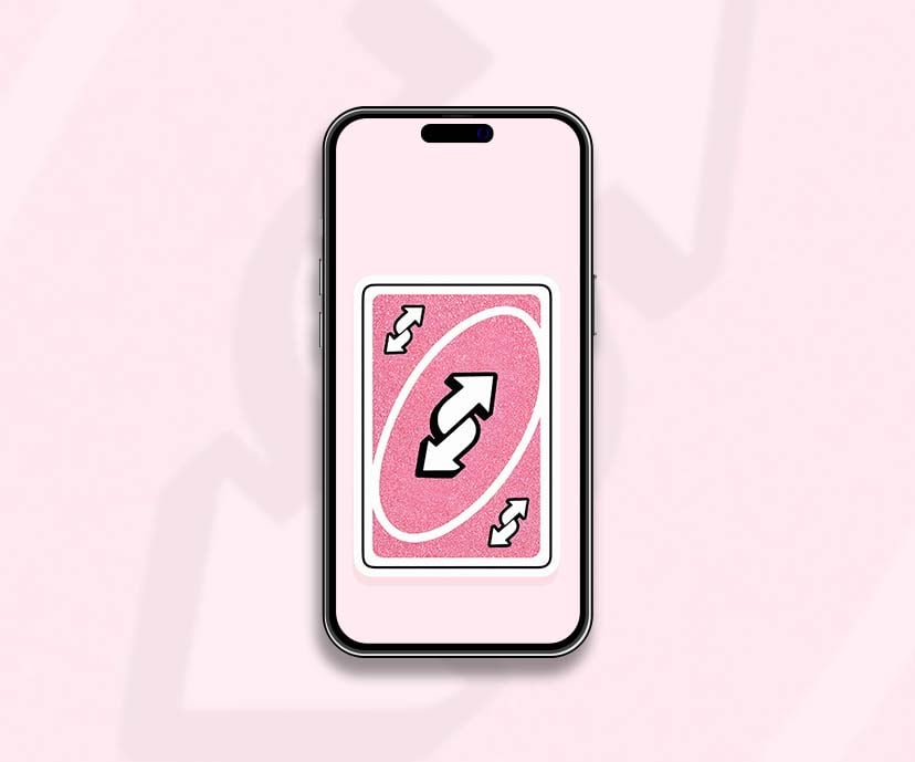 pink glitter uno reverse card wallpapers collection