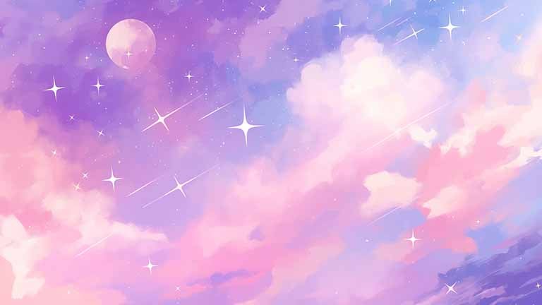 purple pink sky desktop wallpaper cover