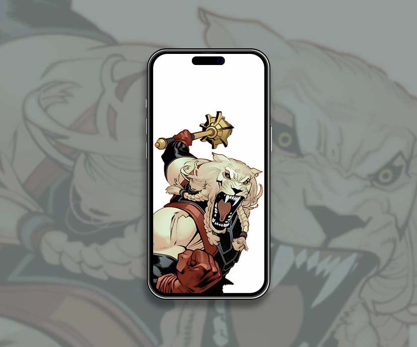 roaring battle beast ferocious warrior wallpapers collection