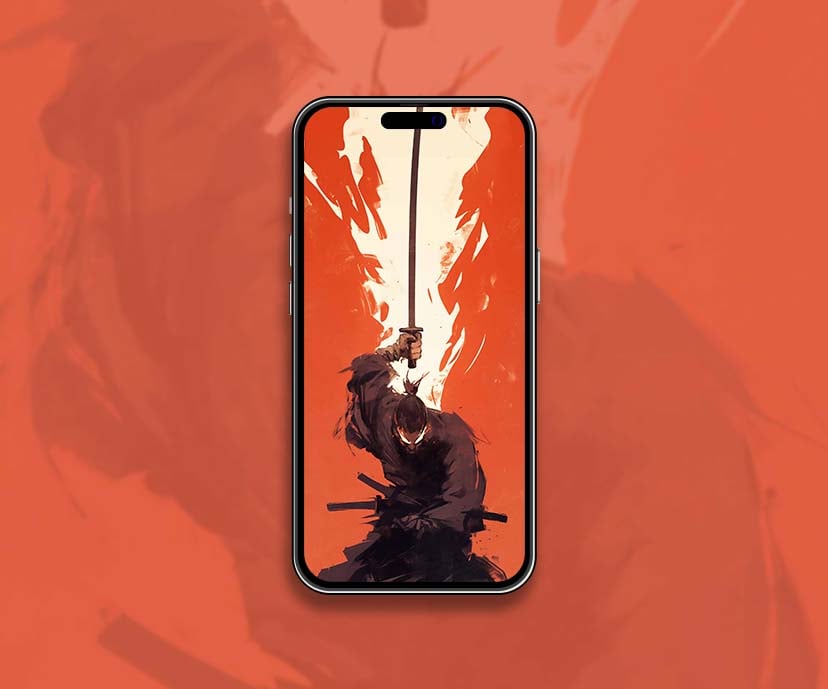 samurai jack art orange wallpapers collection