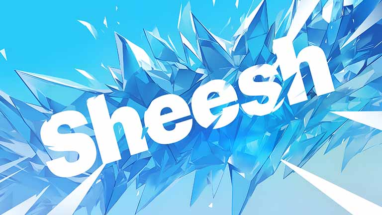 sheesh cool blue abstract desktop wallpaper cover