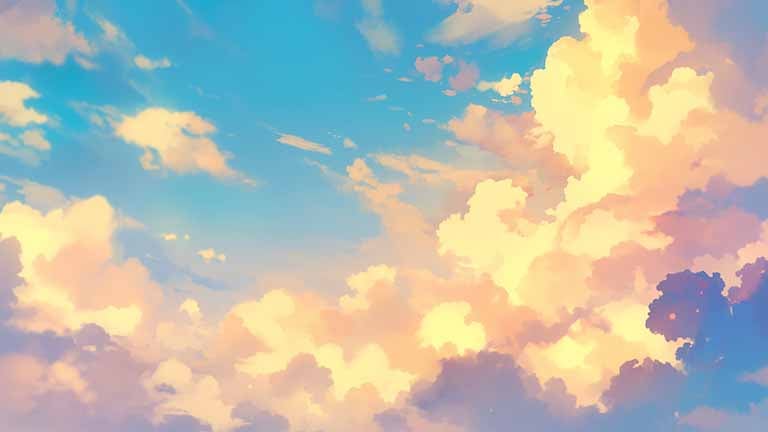 soft sky clouds desktop wallpaper cover
