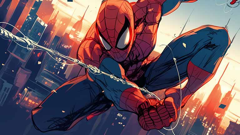 spider man city adventure desktop wallpaper cover