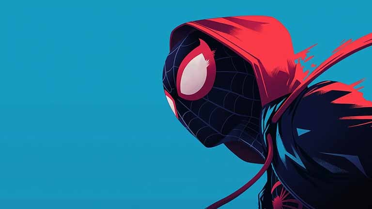 spider man miles morales hooded hero desktop wallpaper cover